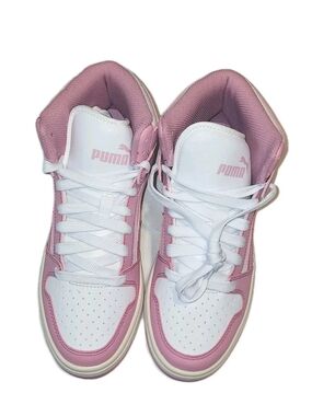 Puma Rebound LayUp SL Pink And White Size 7
